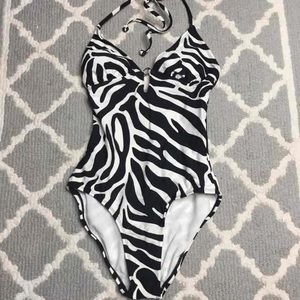 NWOT XS old navy zebra one piece